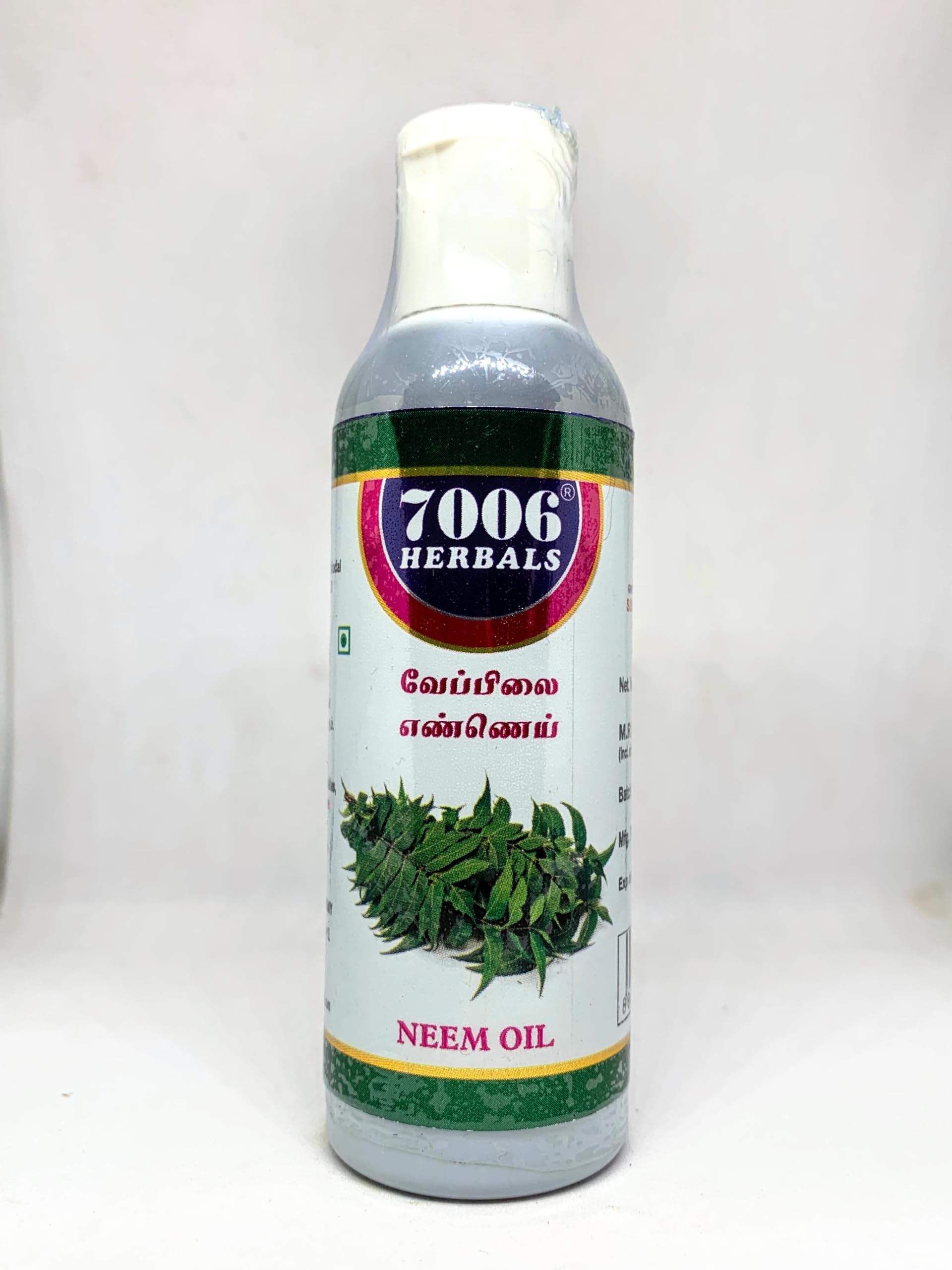 7006 HERBALS Pure Neem Oil & Veppilai Oil - 100ml (Pack of 2) | Natural Hair Care & Skin Treatment | Organic Ayurvedic Remedy for Dandruff, Acne & Scalp Health