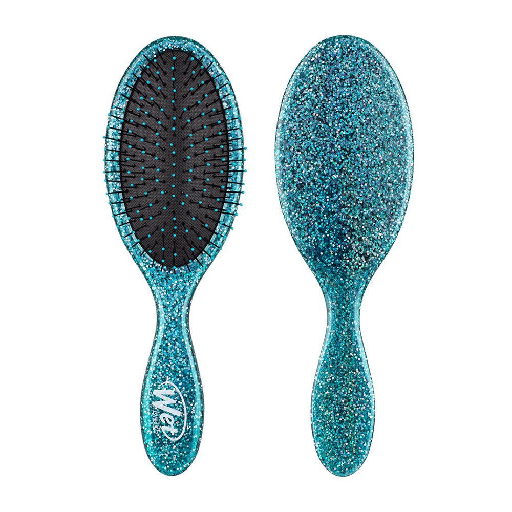 Wet Brush Awestruck Detangler Brush - Teal Shimmer Hair Brush for Wet & Dry Hair - Perfect for Detangling, Styling & Smoothing - Ideal for Home, Travel & Salon Use