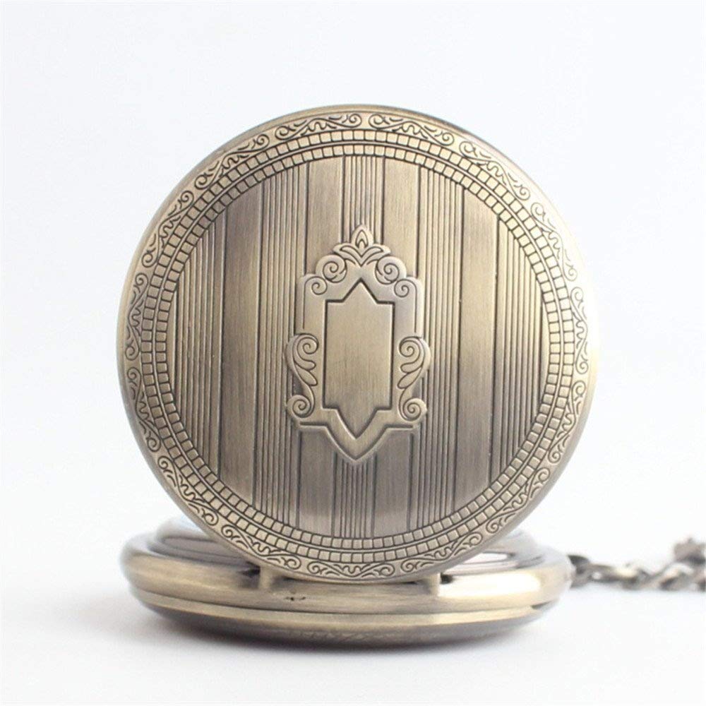 Vintage Roman Numerals Pocket Watch with Chain - Classic Quartz Movement for Men & Women - Perfect for Weddings, Gifts, and Collectors