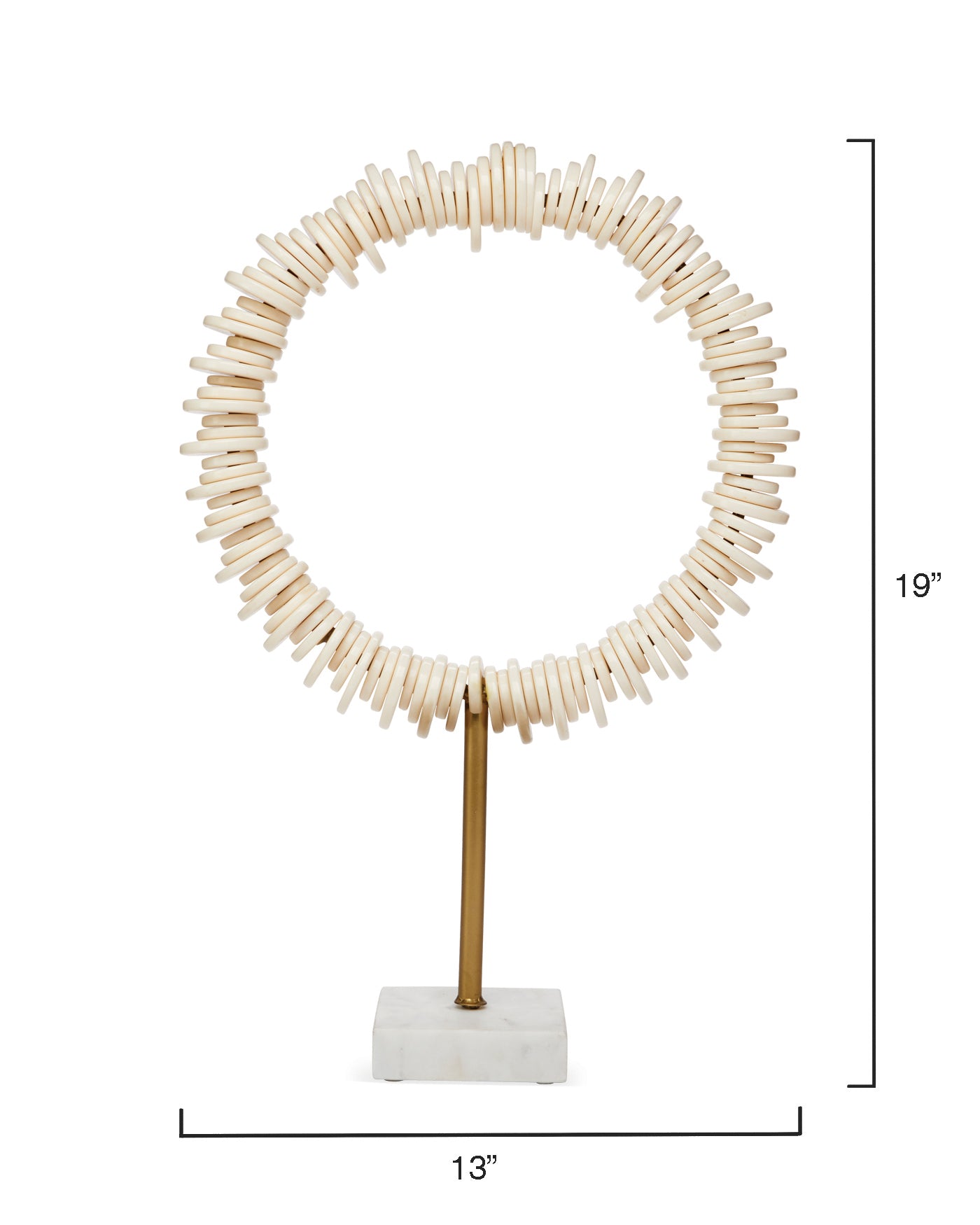 Arena Ring Sculptures (Set of 2) - Modern Geometric Wall Art for Home & Office Decor - Perfect for Living Room, Bedroom, or Workspace