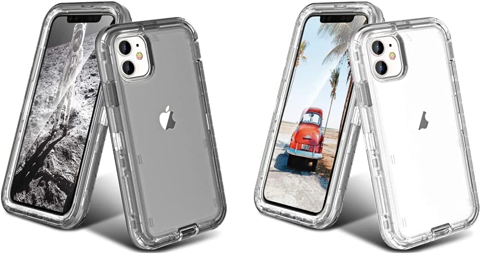 ORIbox Clear Shockproof Case for iPhone 11 - Slim Protective Cover with Anti-Slip Grip | Perfect for Everyday Use, Outdoor Activities & Travel Protection
