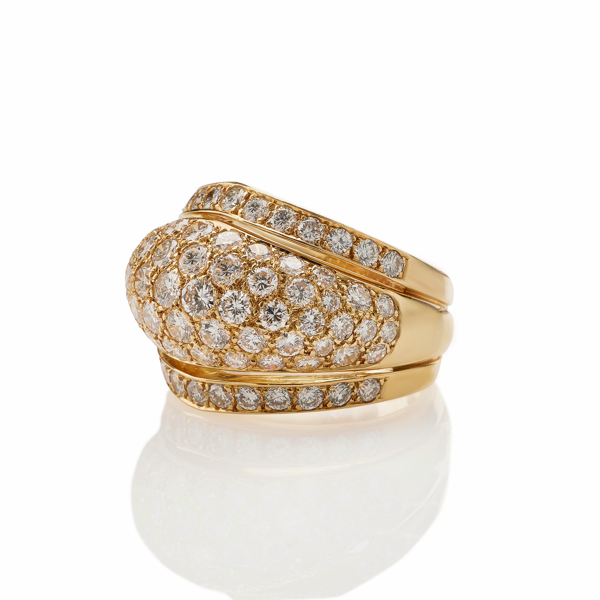 Cartier Paris Bombé Diamond Ring – 18K White Gold Luxury Engagement Ring for Women | Perfect for Proposals, Anniversaries & Special Occasions