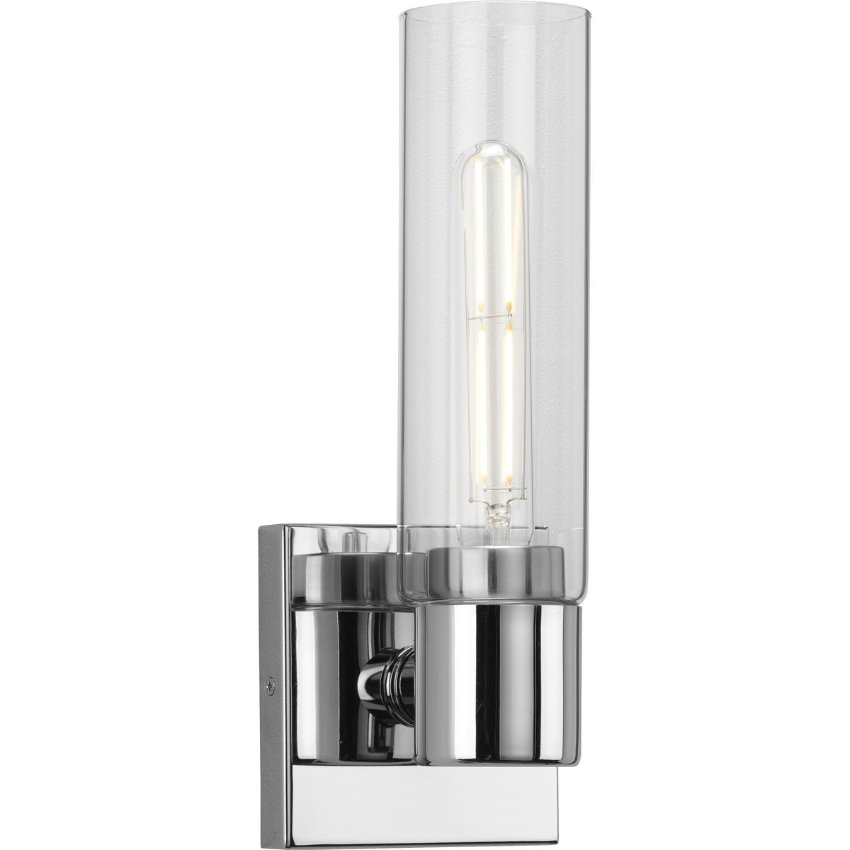 Clarion Collection Modern One Light Glass Bathroom Vanity Wall Sconce - Perfect for Bathroom, Powder Room, and Dressing Area Lighting