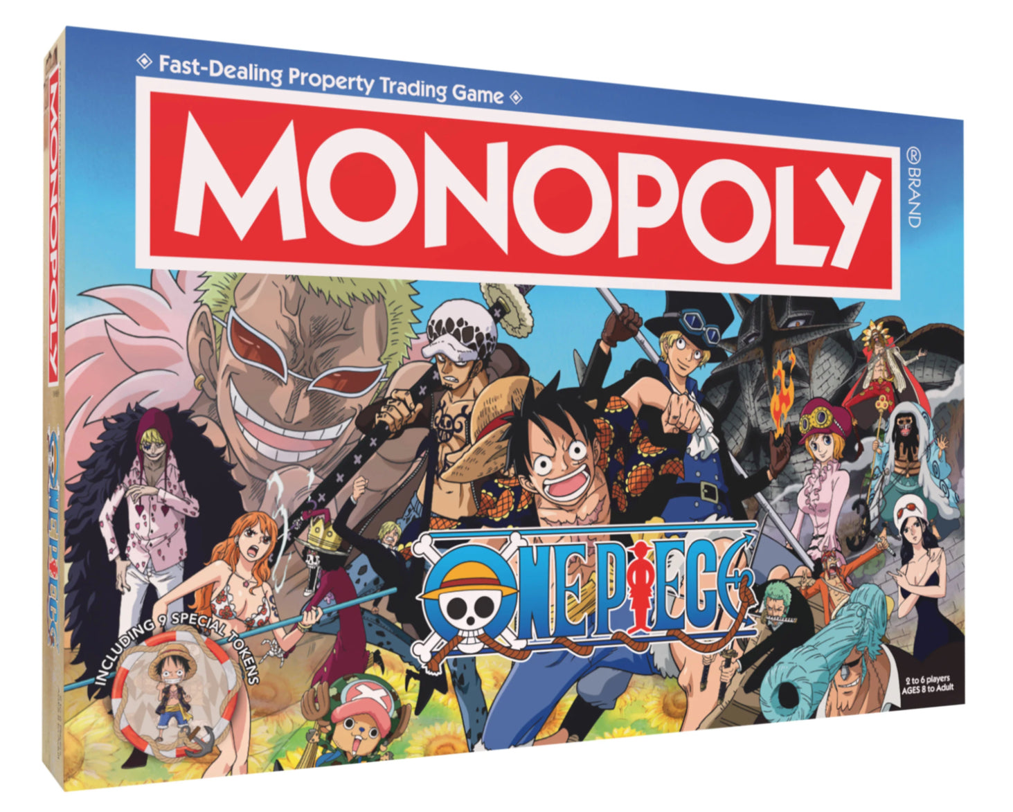 One Piece Monopoly Board Game - Official Anime Collector's Edition for Fans - Perfect for Family Game Nights & Anime-Themed Parties