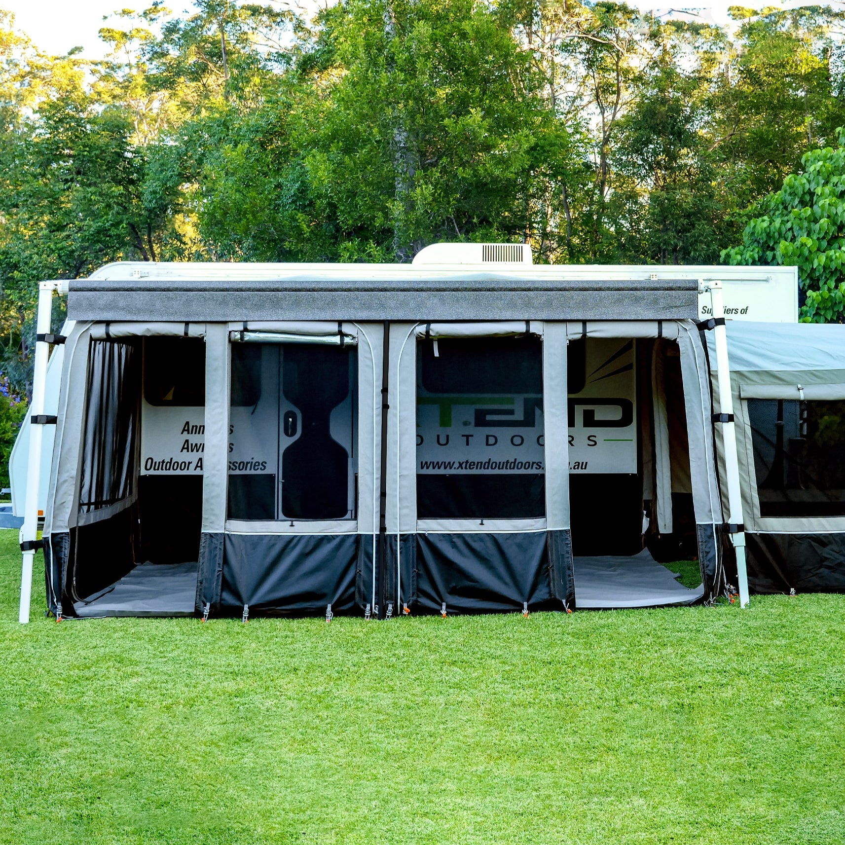 Australia Wide Annexe Black - Durable & Spacious Camping Annex for Outdoor Adventures, Family Gatherings, and Festivals