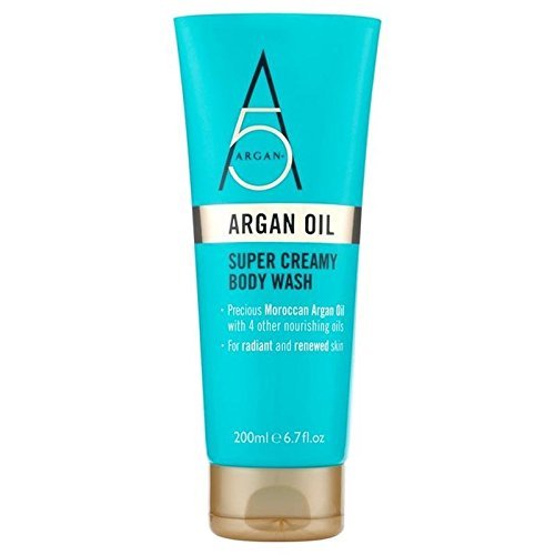Argan+ Super Creamy Body Wash 200ml - Hydrating & Nourishing Shower Gel for Dry Skin - Perfect for Daily Use & Spa-Like Bath Experience