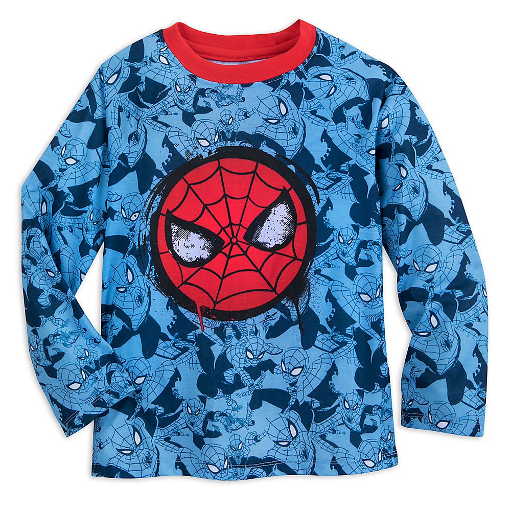 Marvel Spider-Man Kids Pajama Set - Soft Cotton Boys' Sleepwear with Long Sleeve & Pants - Superhero Themed PJs for Bedtime & Lounge Wear