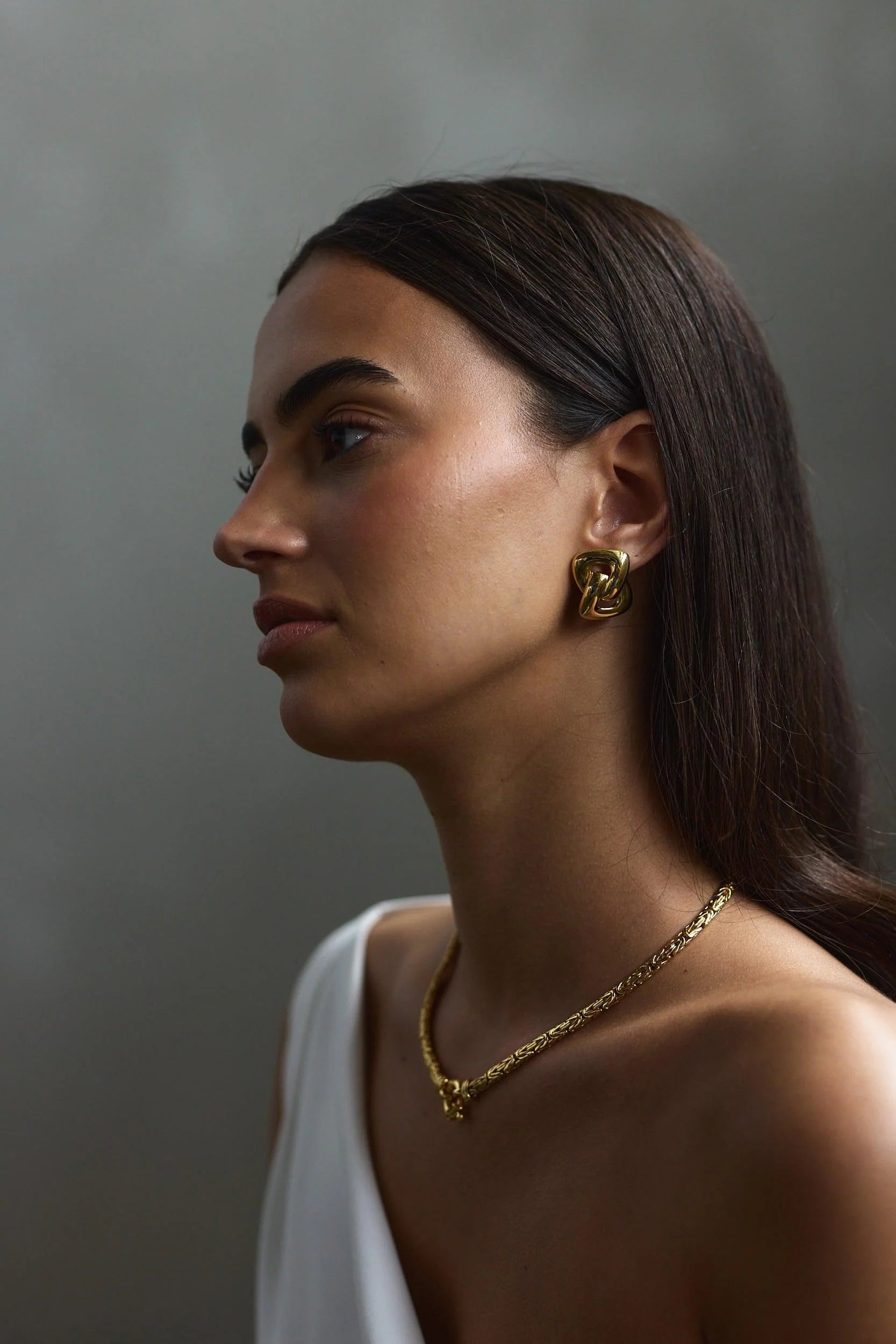 Zafino Diana Earrings for Women - Elegant Gold-Plated Hoop Earrings with Cubic Zirconia, Perfect for Parties, Weddings & Everyday Wear