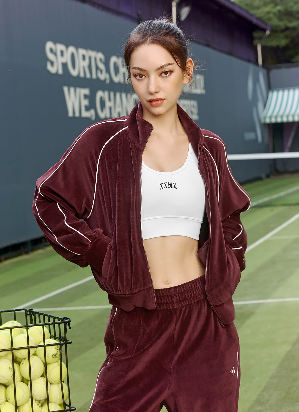 Soft Velour Track Zip Up Hoodie for Women - Cozy Lounge Wear & Casual Outfit for Home, Gym, and Running