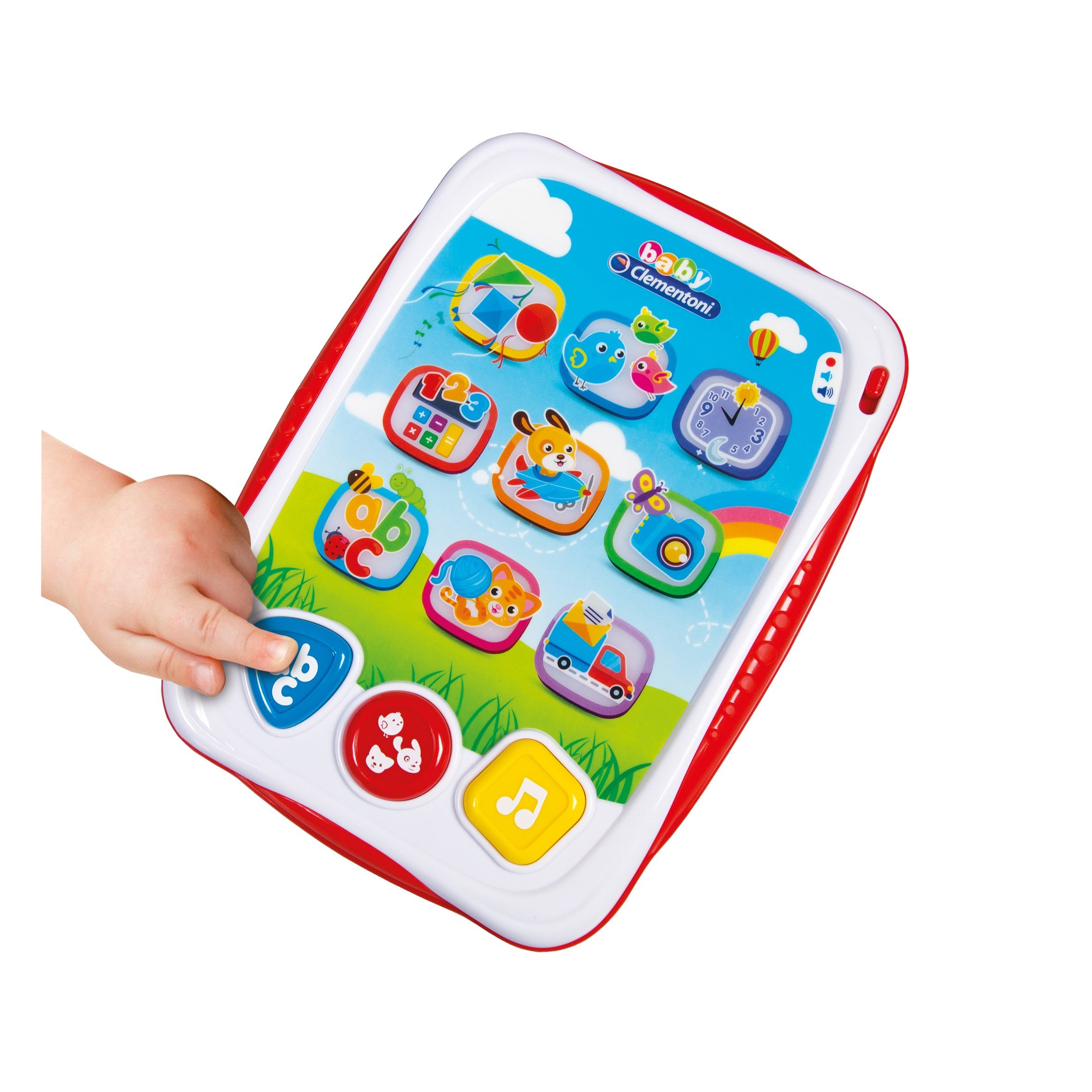 Clementoni 0609006 My First Tablet - Educational Kids Learning Tablet Toy for Toddlers & Preschoolers - Perfect for Early Learning, ABCs, Numbers & Interactive Play at Home or School