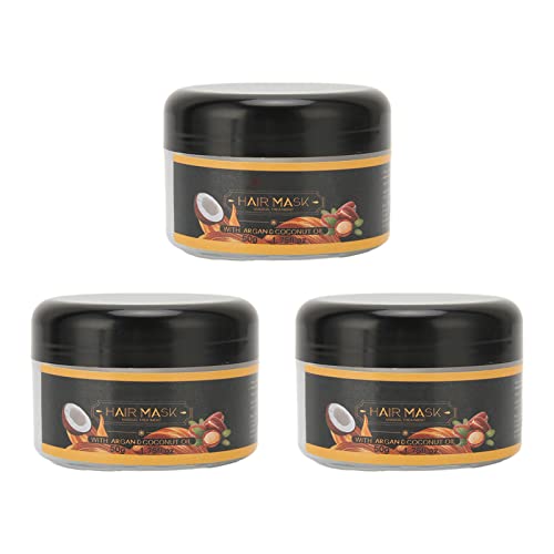 3PCS Deep Moisturizing Hair Mask & Nourishing Conditioner - Natural Salon-Grade Treatment for Dry, Damaged Hair (50g) | Perfect for Home & Professional Use, Hair Repair & Hydration