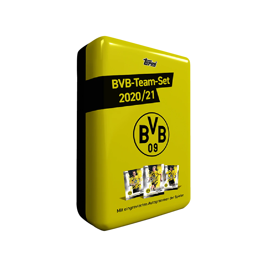 Topps BVB Borussia Dortmund Soccer Team Trading Card Set Tin - Perfect for Collectors, Fans & Gift Giving