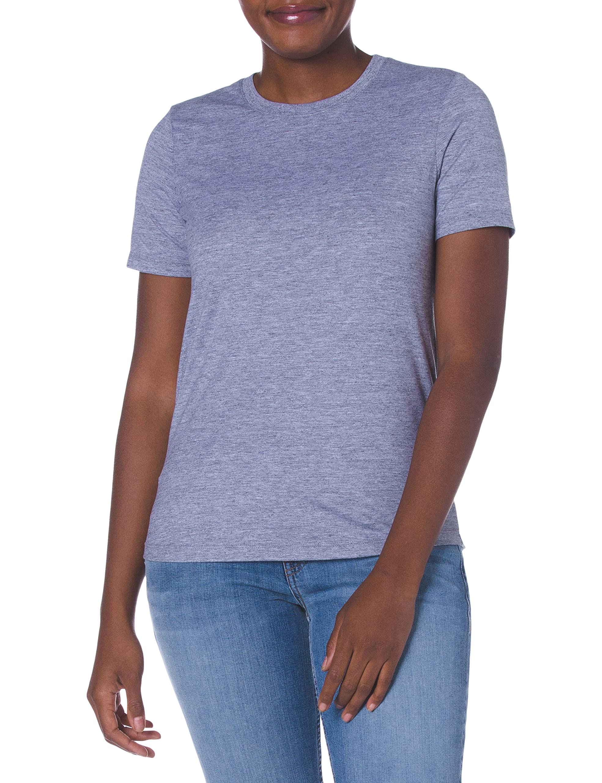 AG Jeans Women's Gray Boyfriend Tee - Relaxed Fit Cotton T-Shirt for Casual Wear & Everyday Outfits
