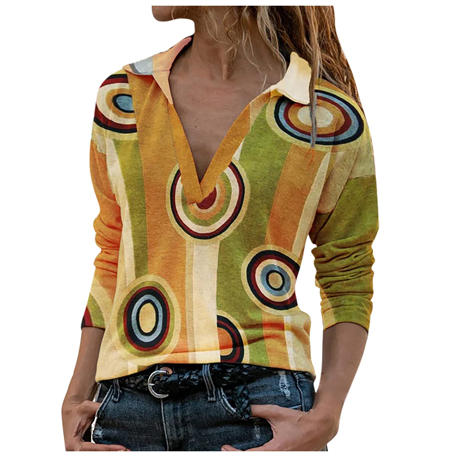 Women's V-Neck Sweaters & Long Sleeve Tunic Tops for Leggings - Fall Fashion Sweatshirts 2022 | Casual Outfits, Workwear & Layering Essentials