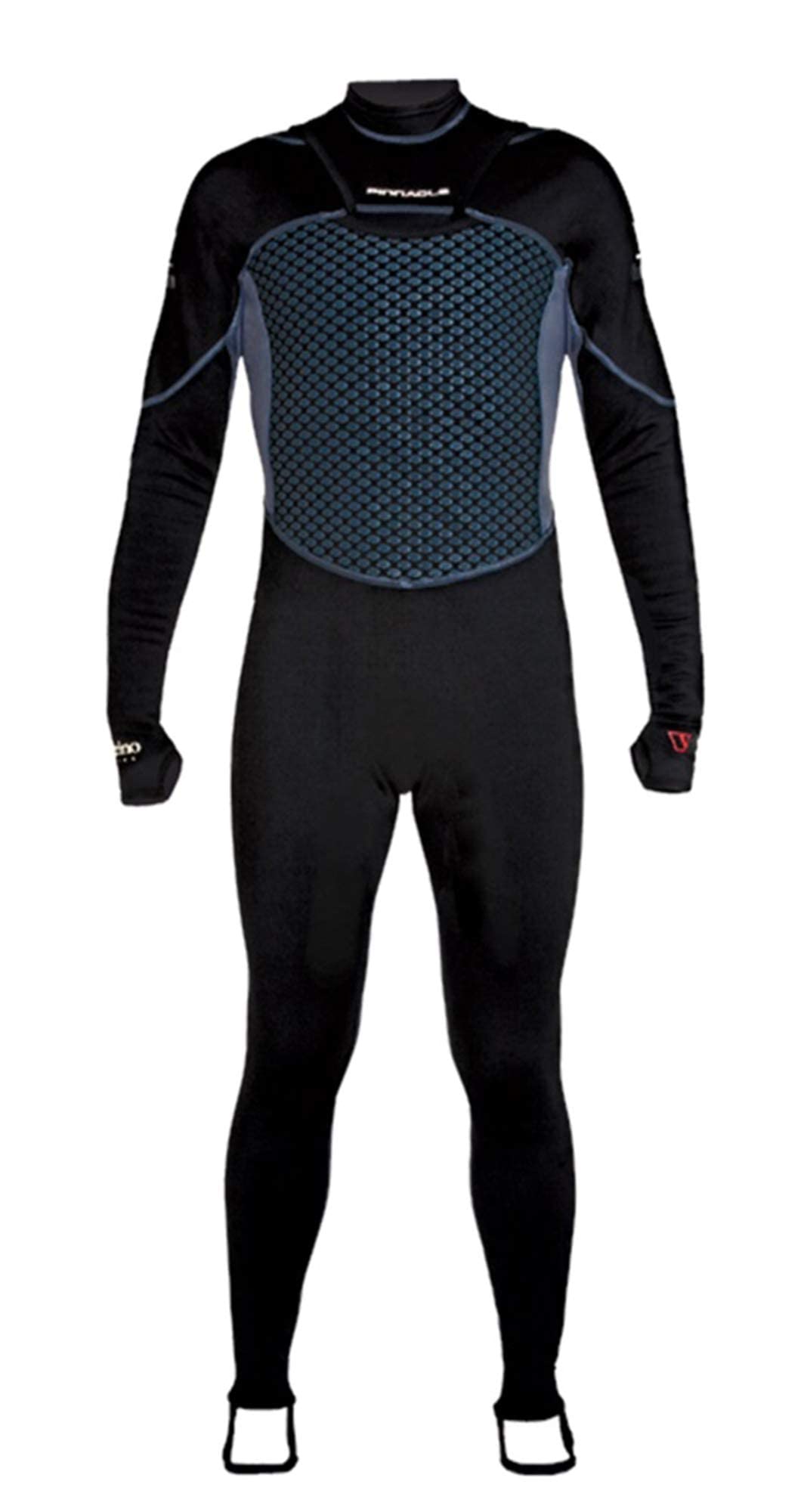 Pinnacle Inferno V-Skin Men's Front Zip Wetsuit - 3/2mm Neoprene Full Body Wetsuit for Surfing, Diving & Water Sports - Thermal Protection for Cold Water Activities