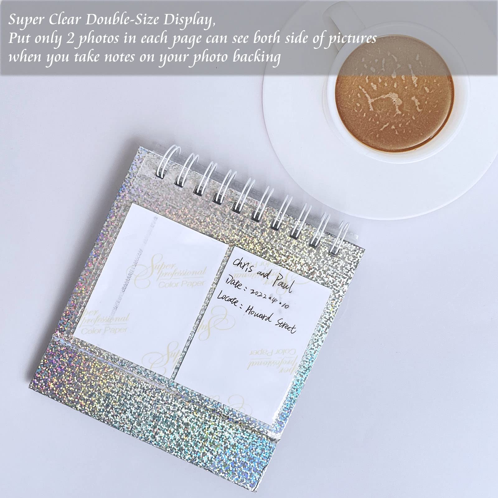 68-Pocket Polaroid Flip Book Album - Instax Mini Photo Display & Kpop Photocard Holder - 3 Inch Desk Calendar for Fujifilm Instax Mini Series (Perfect for Scrapbooking, Memory Keeping & Gift Giving)