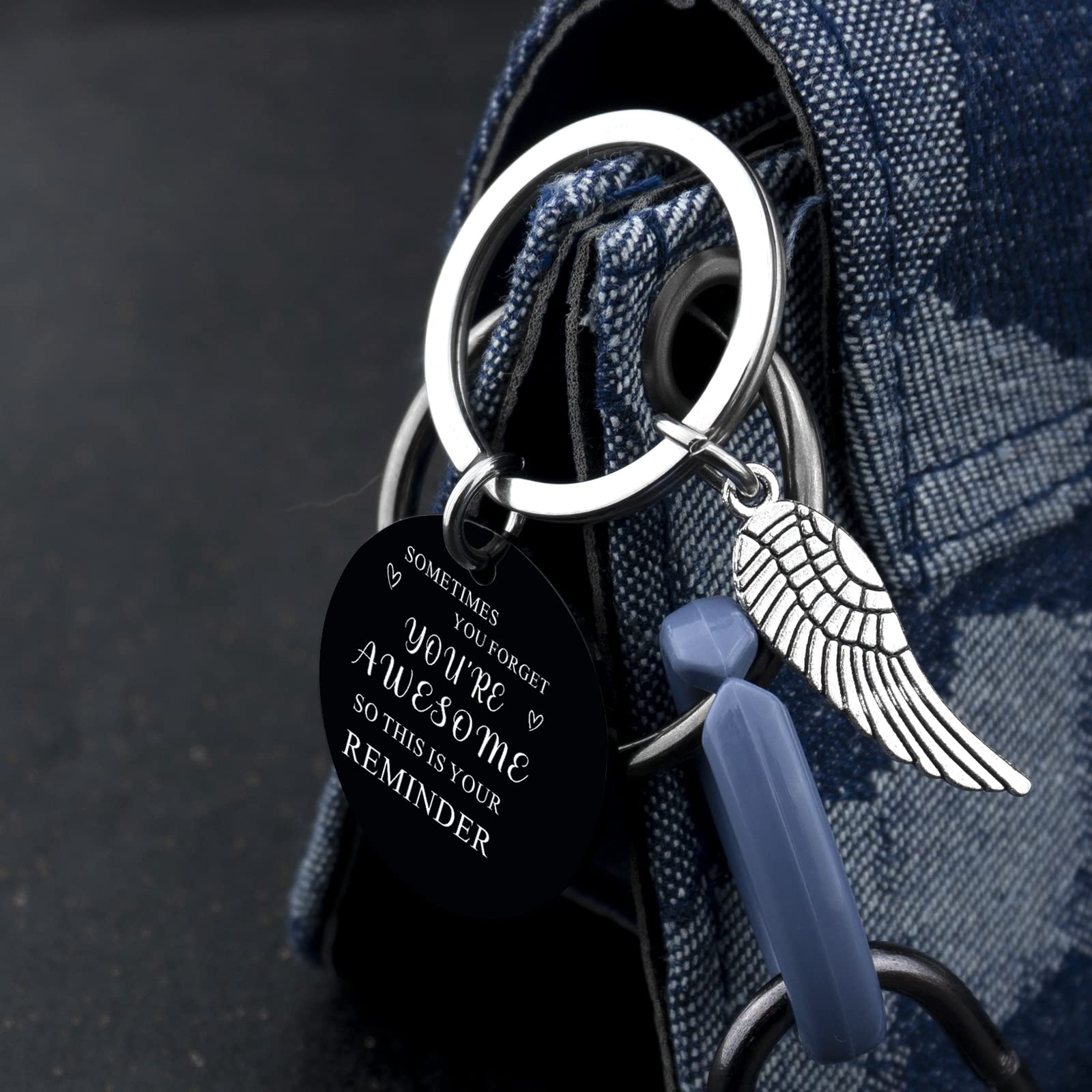 Inspirational Keychain Gifts for Kids, Teens, Men & Women - Perfect Stocking Stuffer for Christmas, Birthday, Friendship Day - Motivational Gift for BFF, Him, Her, Friends & Family - Ideal for Everyday Carry, Backpack Decor & Special Occasions
