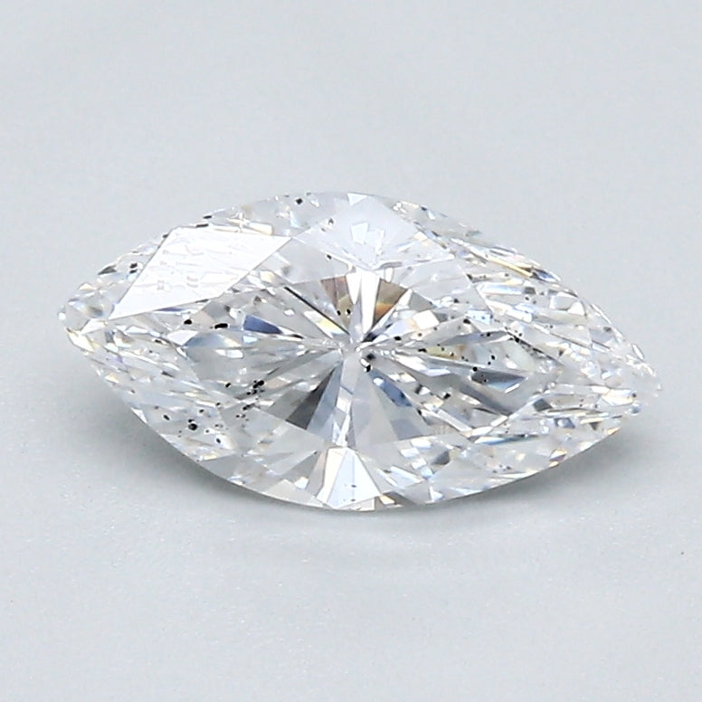 0.83 Carat D Color SI2 Clarity Marquis Cut Diamond Engagement Ring for Proposal & Wedding
