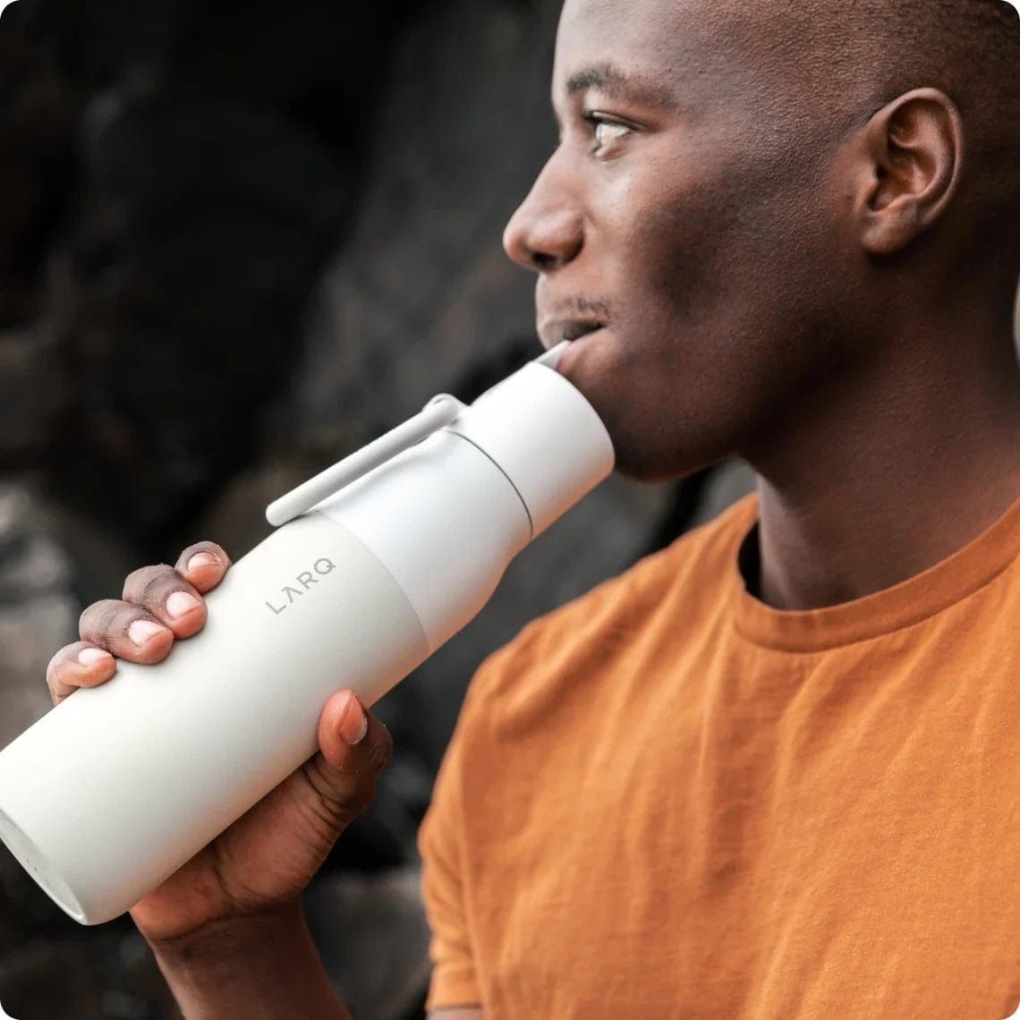 LARQ Self-Cleaning Filtered Water Bottle 740mL (25oz) - BPA Free, UV-C Purification - Ideal for Travel, Gym & Outdoor Activities