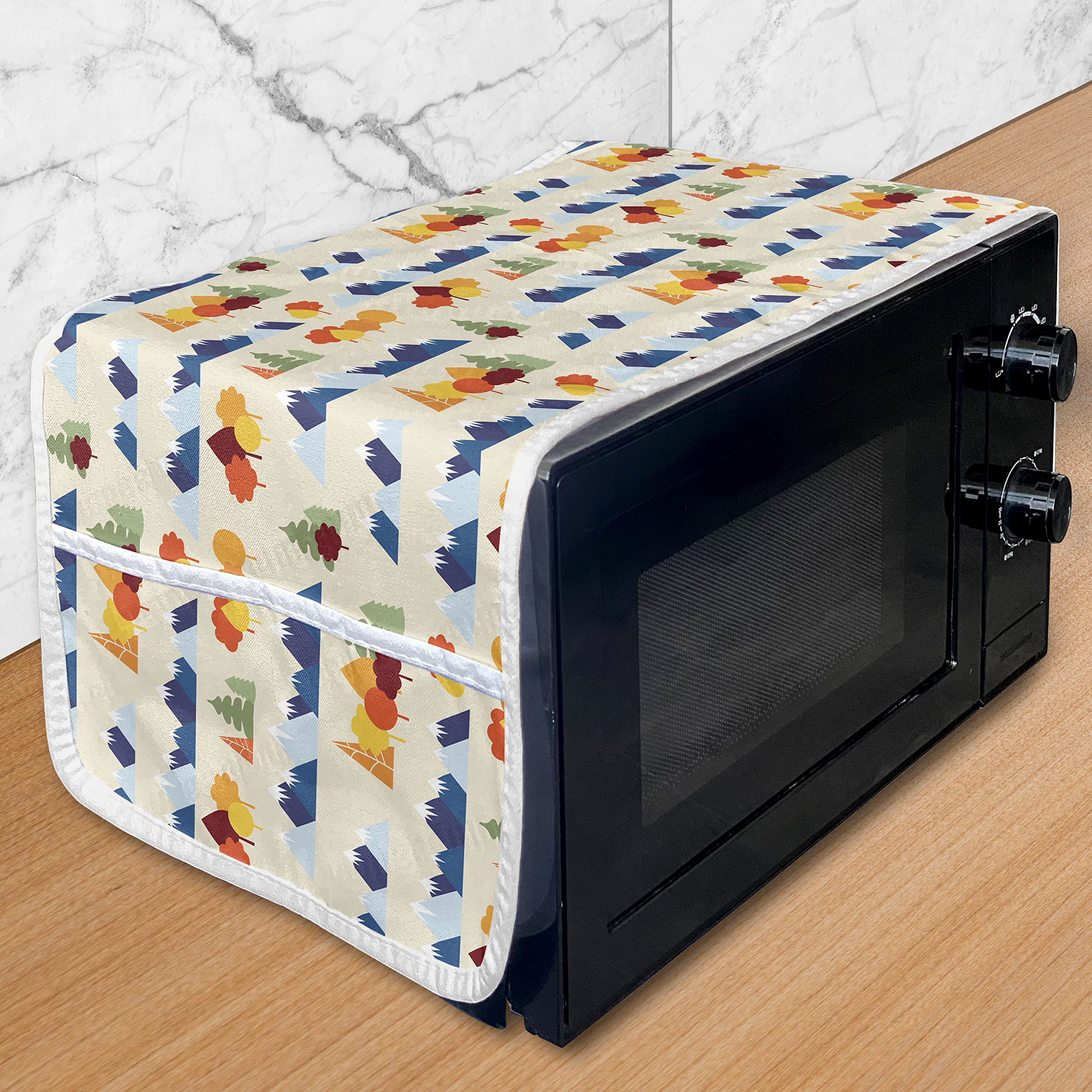 Ambesonne Waterproof Microwave Cover with Pockets - 36