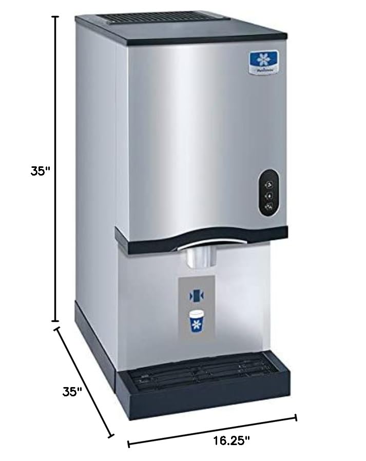 Manitowoc Commercial Countertop Nugget Ice Maker with Dispenser - Perfect for Restaurants, Bars, Cafes, and Home Use