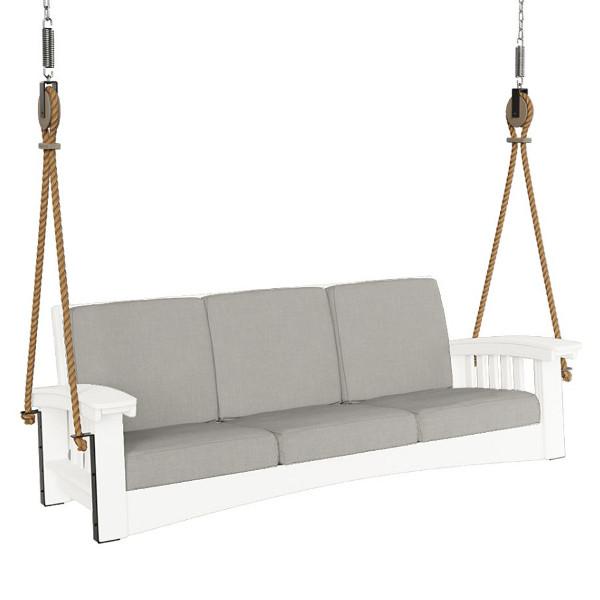 Mission Sofa Rope Swing - Indoor/Outdoor Hanging Chair for Relaxation - Perfect for Backyard, Patio, or Living Room