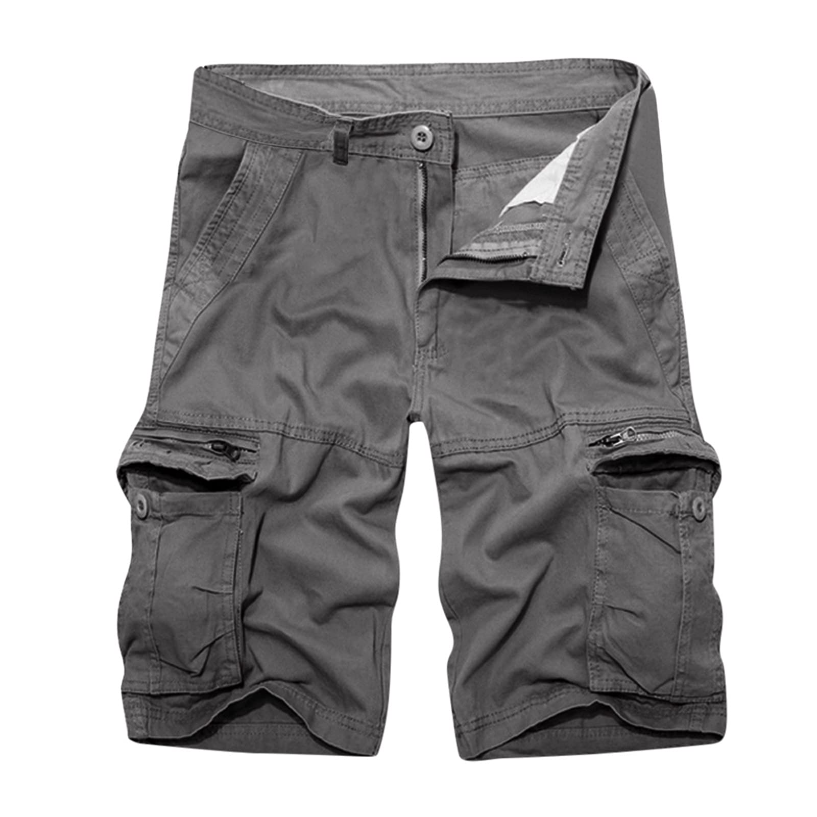 Vintage Men's Sports Shorts - Cotton Cargo Jogging Shorts for Summer, Workout & Casual Wear | Breathable Comfort for Running, Gym & Outdoor Activities