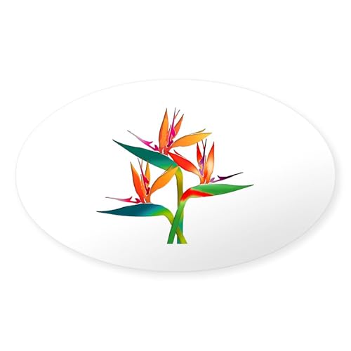 Clear - Birds Of Paradise Trio Sticker