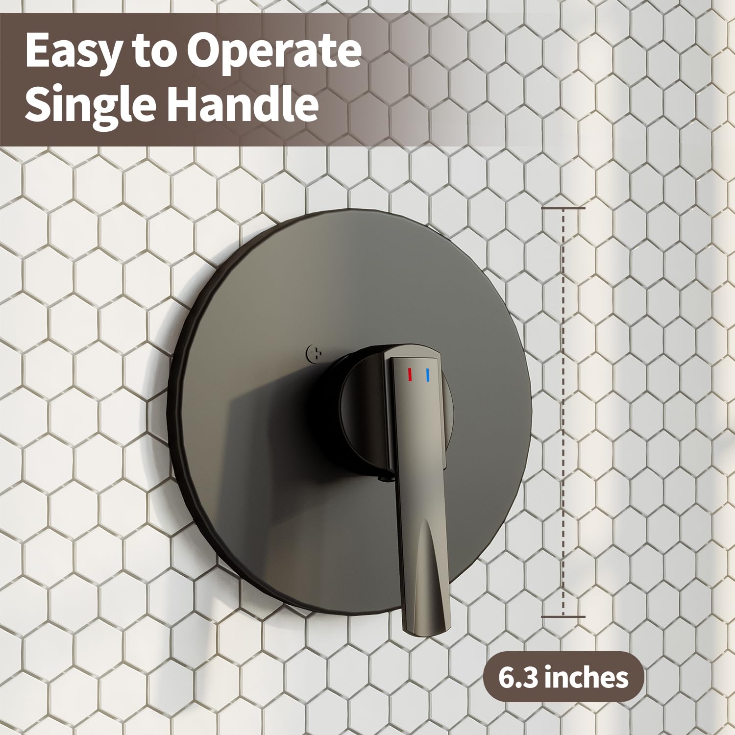 ESNBIA Matte Black Bathtub Shower Faucet Set - Single Handle Tub & Shower Trim Kit with High Pressure Handheld Shower Head, Tub Spout & Valve Included | Perfect for Bathroom Renovation, Modern Home Upgrade & Spa-Like Shower Experience