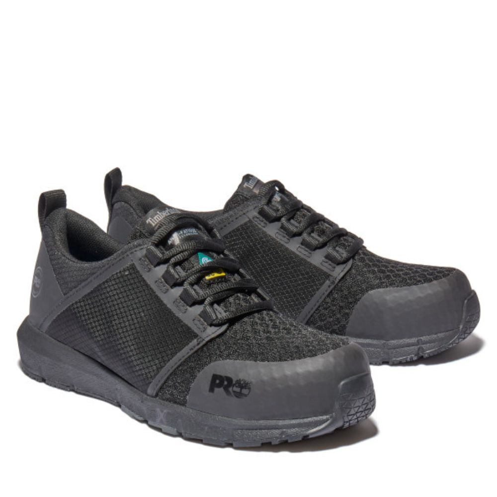 Timberland PRO Radius SD+ Women's Safety Work Shoes - Composite Toe, Slip Resistant, Electrical Hazard Protection - Black (TB0A2A63001) - Perfect for Construction, Warehouse & Industrial Work Environments