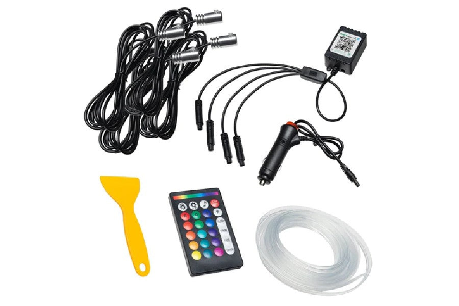 2021-2023 Ford Bronco Oracle Colorshift Fiber Optic Interior Dashboard Lighting Kit - Customizable Ambient LED Accent Lights for Off-Road & Night Driving