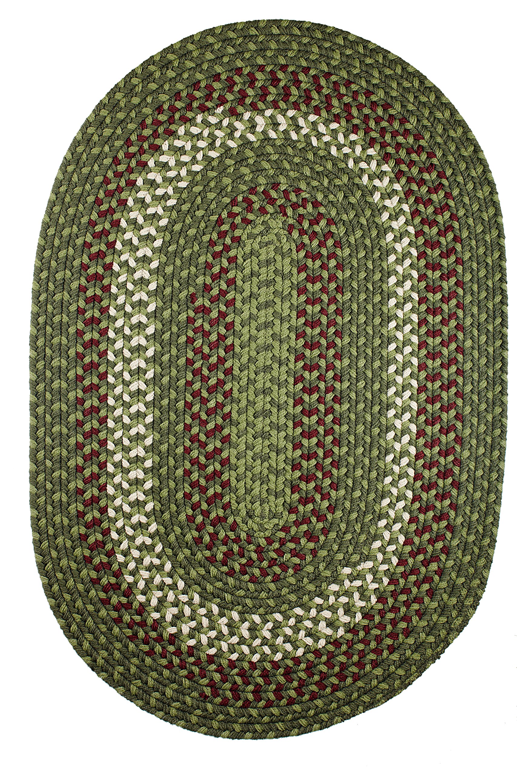 Braided Round Area Rug 6' x 6' - Greenmarket Manhattan MA24 - Handmade in USA - Durable & Easy Care - Perfect for High Traffic Areas - Living Room, Bedroom, Hallway Decor - Home Floor Mat for Cozy Spaces