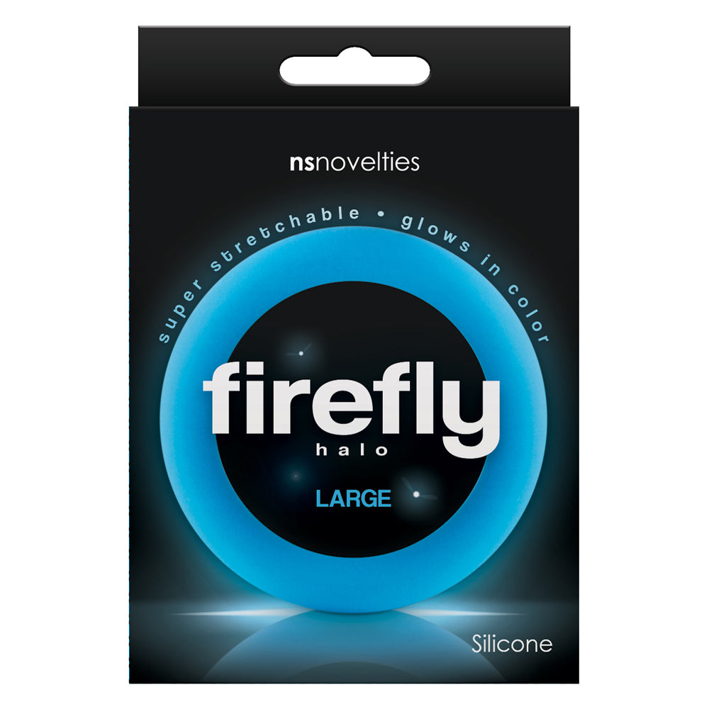 Glow in The Dark Cock Ring - Firefly Halo Large Size Pleasure Ring for Men | Enhance Intimacy & Sensation | Perfect for Nighttime Play & Couples Fun