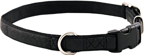 Premium Black Faux Leather Dog Collar - Small Size Adjustable Pet Collar for Small Dogs | Perfect for Daily Walks, Training & Fashion Accessories