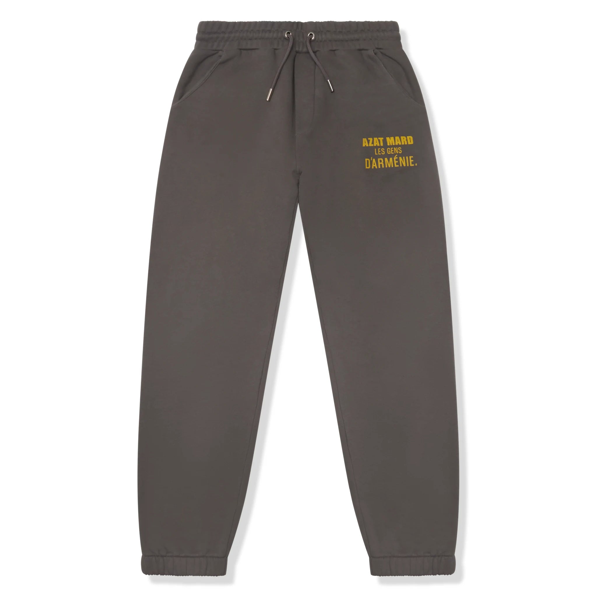 Azat Mard Les Gens Charcoal Sweatpants - Premium Preowned Joggers for Men | Perfect for Gym, Lounge & Casual Wear