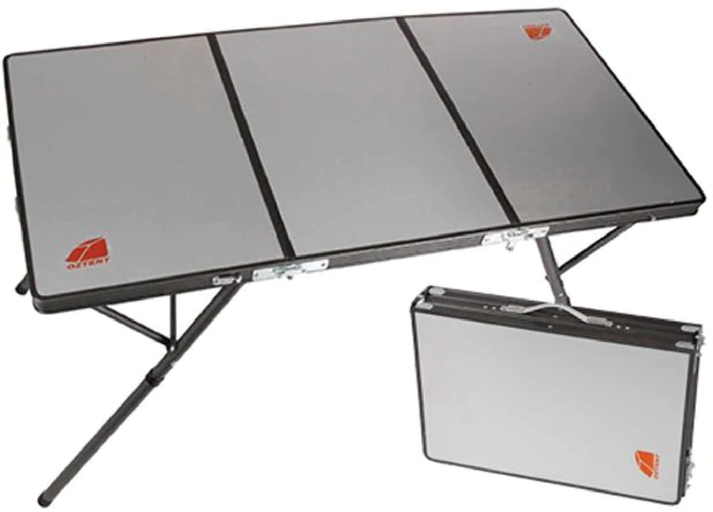 Foldable Aluminum Table - Lightweight & Portable Bi-Fold Table for Outdoor Picnics, Camping, and Home Use