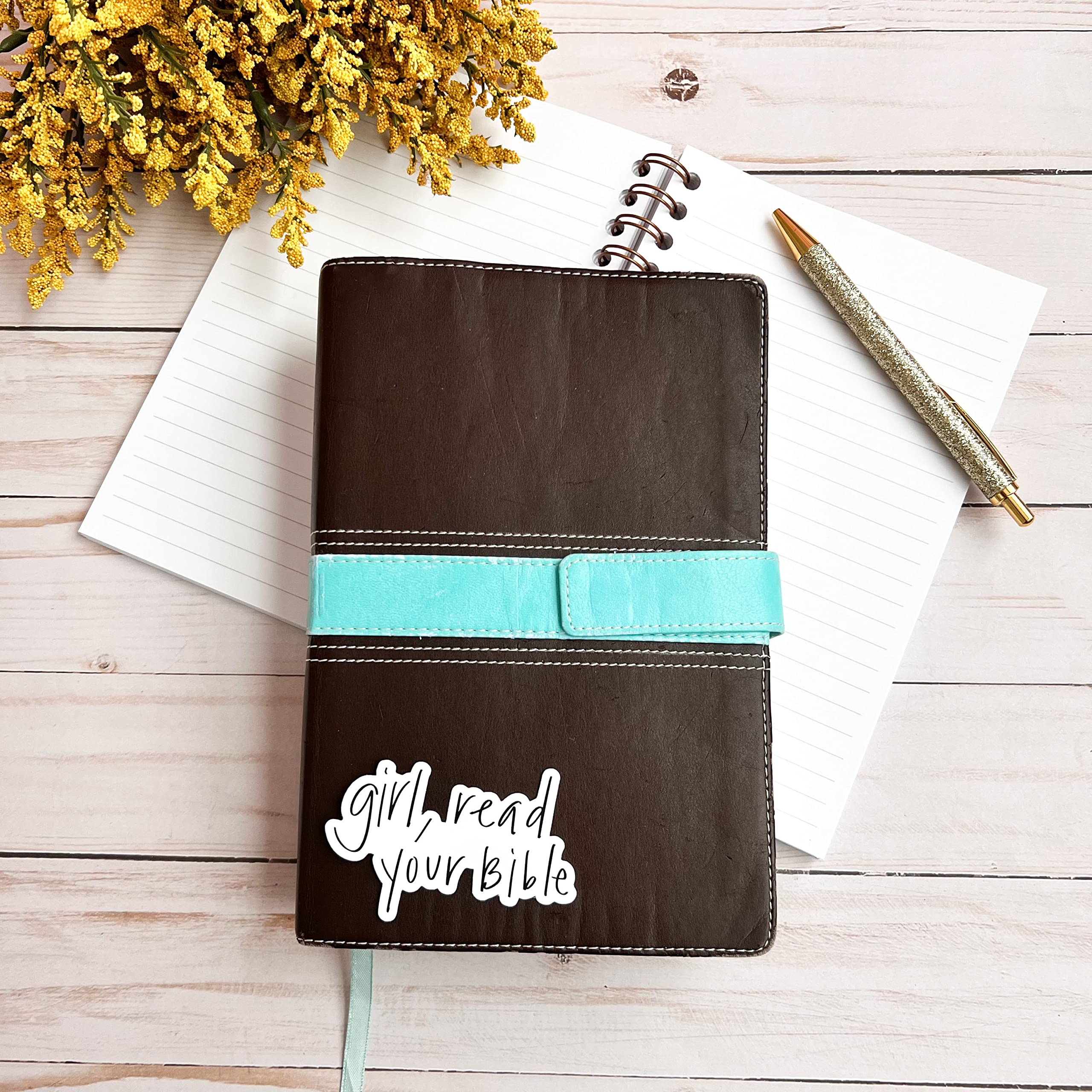 Faith Stickers for Hydro Flask & Laptop - Bible Verse Christian Decals for Water Bottles, Journals - Inspirational Jesus & God Quotes - Perfect for Bible Study, Church, School & Daily Motivation