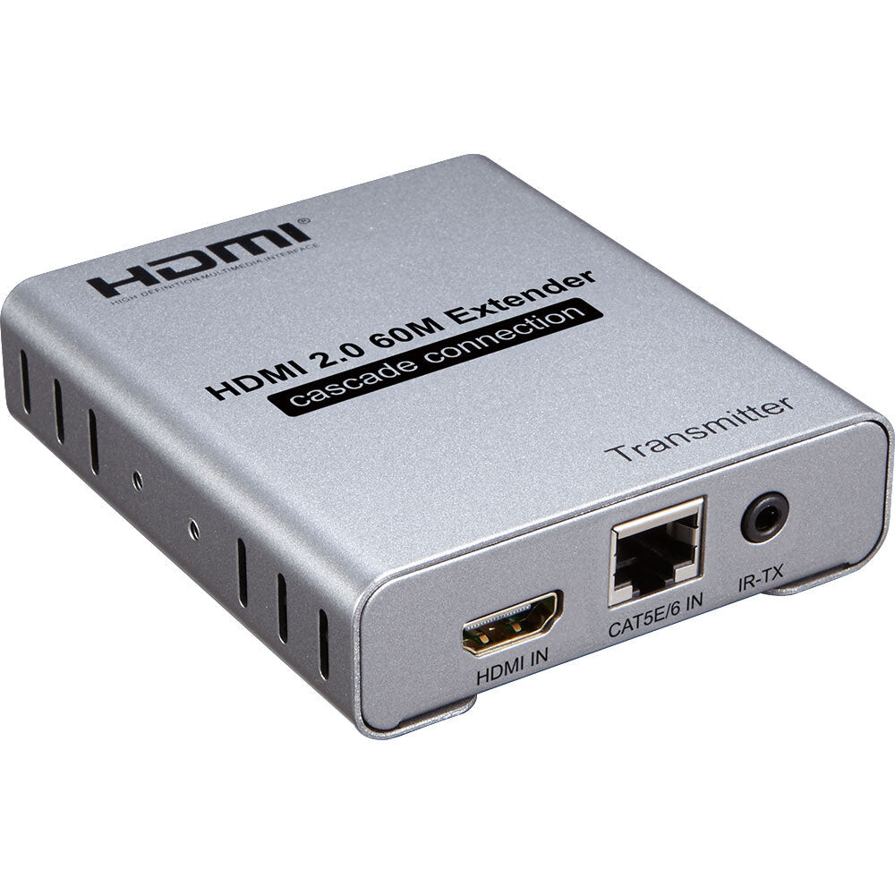 4K HDMI Extender 60Hz HDCP 2.2 - 60M HDMI 2.0 Repeater Booster for Home Theater, Gaming & Conference Room Setup - Extend Ultra HD Video & Audio Signal Over Long Distance