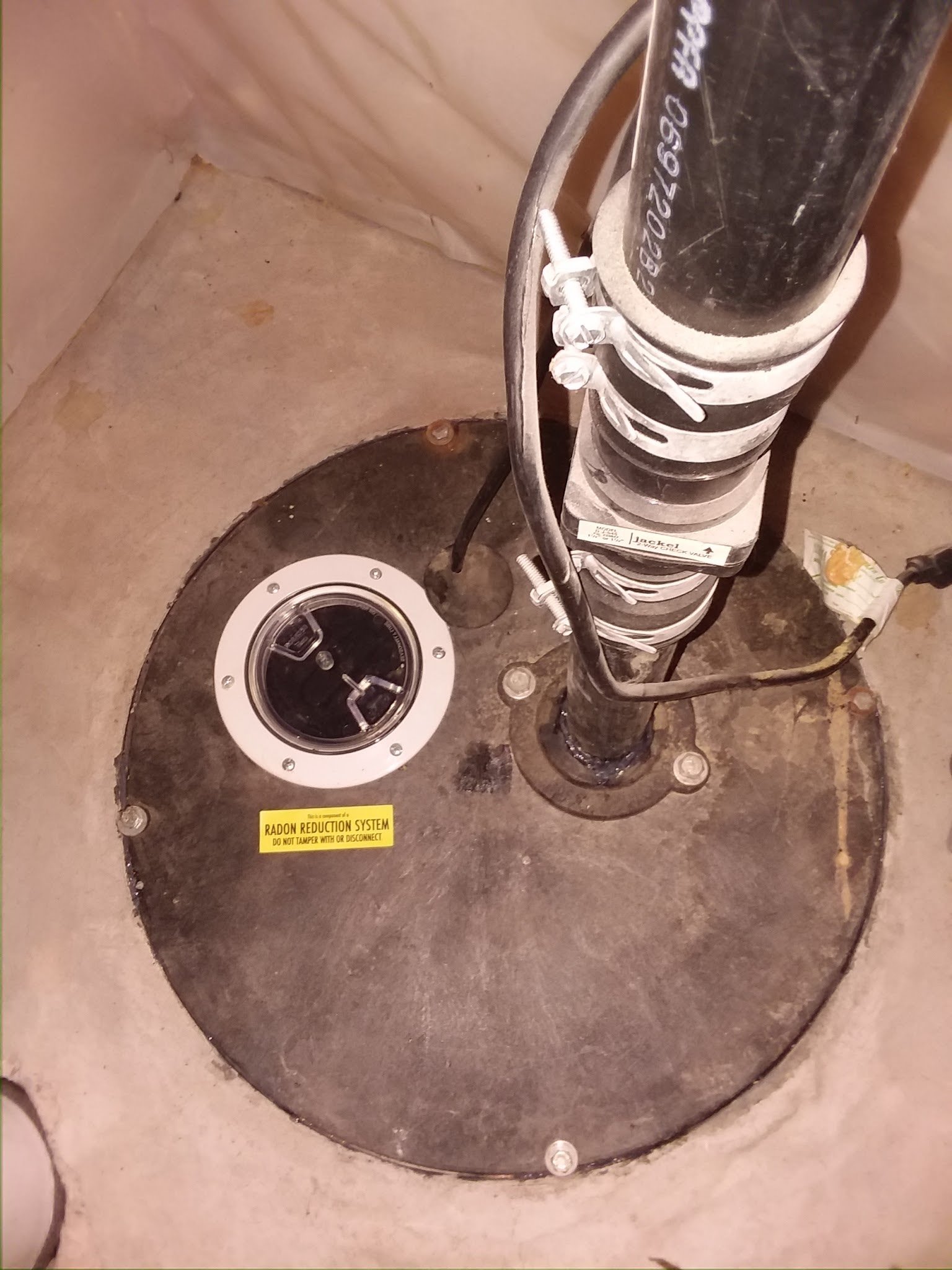 ABS Sump Cover with Pre-Installed Inspection Port - 23.5 Inch Waterproof Basement Access Cover for Sewage Pumps & Drainage Systems - Ideal for Home, Commercial & Industrial Use