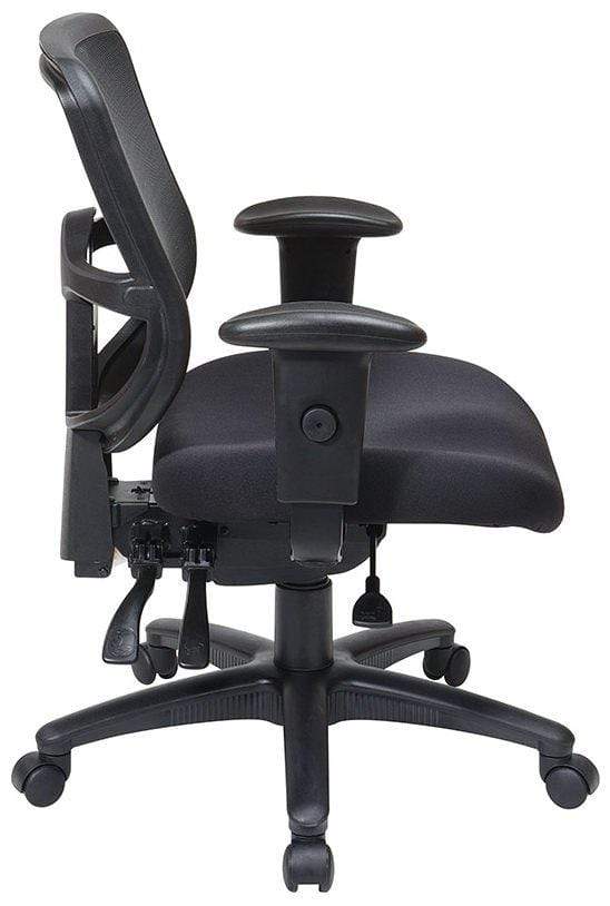 Office Star Pro Line II™ Ergonomic Task Chair with ProGrid® Back Support - Adjustable Height Swivel Office Chair for Home & Business Workspaces (Model 98344 30)