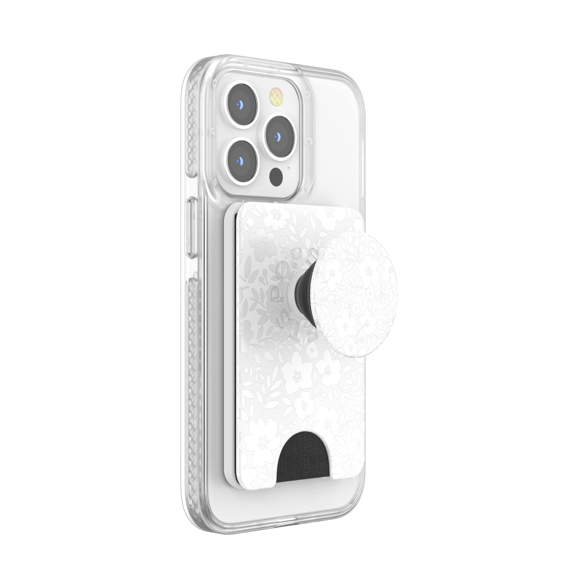 PopSockets Expandable Phone Grip with Card Holder - Compatible with Wireless Charging & MagSafe | Perfect for iPhone, Samsung & Everyday Use
