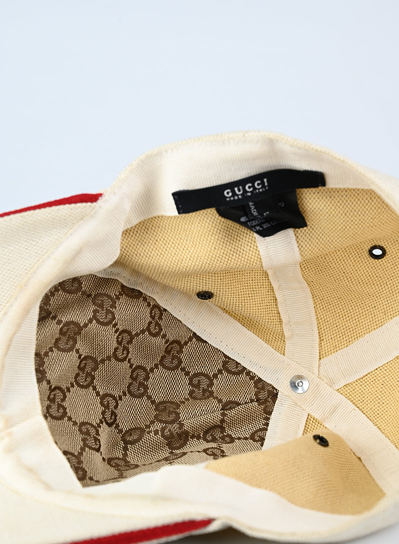 Gucci Canvas Beige Hat for Women - Stylish & Comfortable Summer Accessory for Outdoor, Beach, and Travel