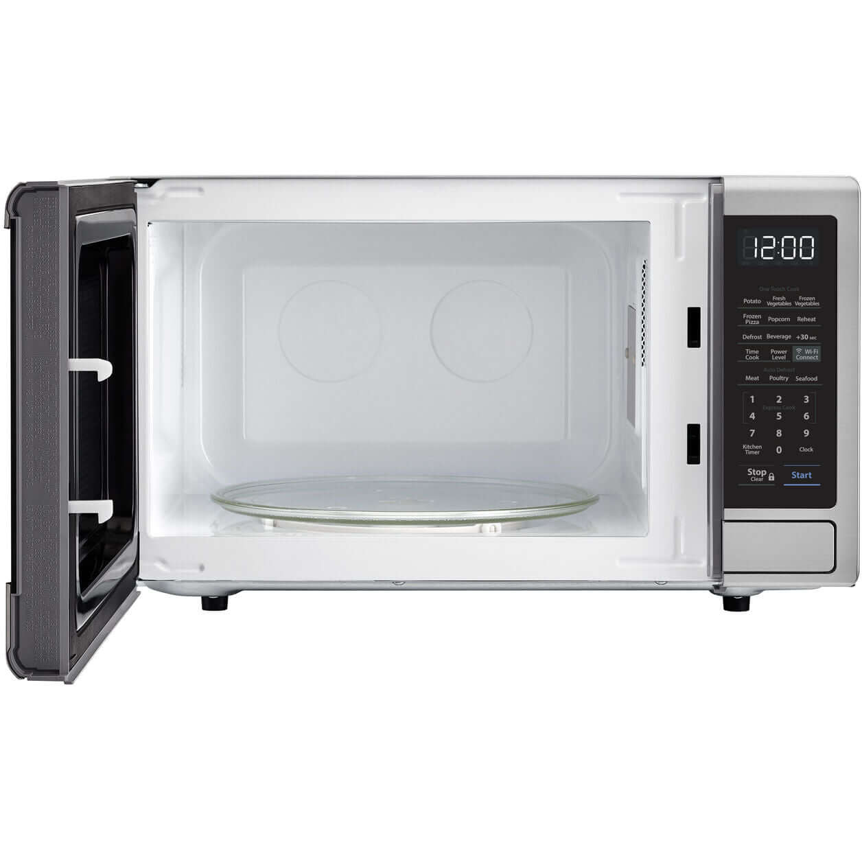 Sharp ZSMC1139FS 1.1 Cu. Ft. 21-Inch Stainless Steel Countertop Microwave with Alexa Voice Control - Perfect for Small Kitchens, Dorms & Office Break Rooms