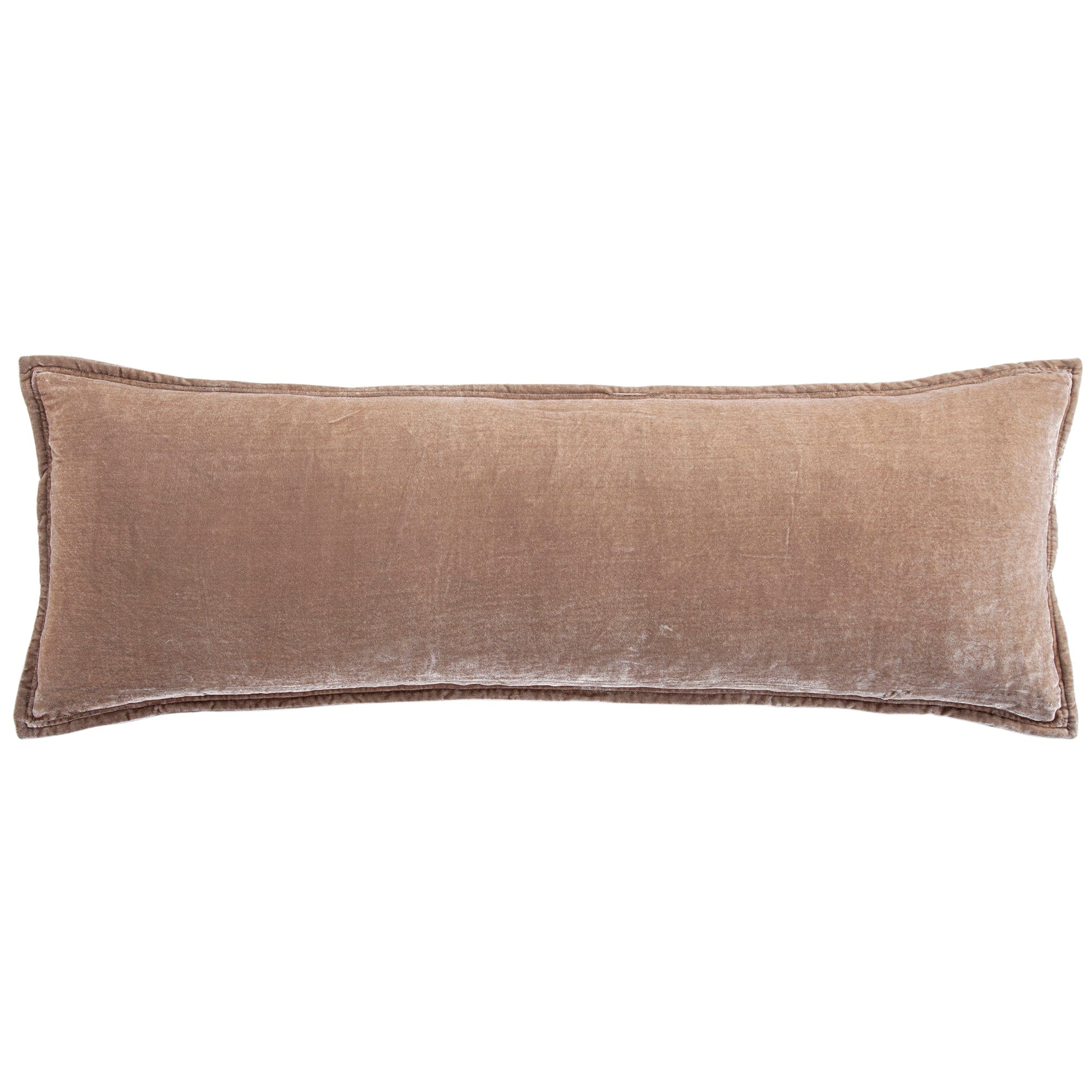 Stella Faux Silk Velvet Long Lumbar Pillow - Luxury Decorative Cushion for Sofa, Bed & Home Decor - Perfect for Living Room, Bedroom & Office