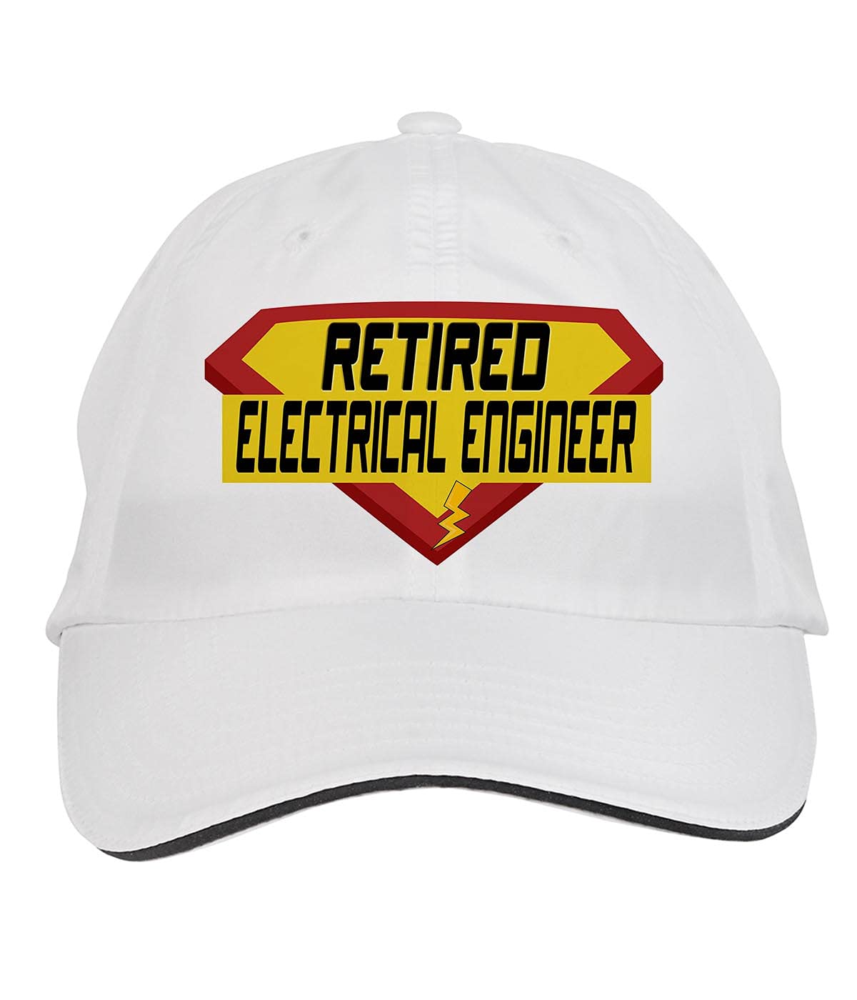 Makoroni - Adjustable Cap for Retired Electrical Engineers | White Baseball Hat for Men & Women | Perfect for Outdoor Activities, Work & Casual Wear