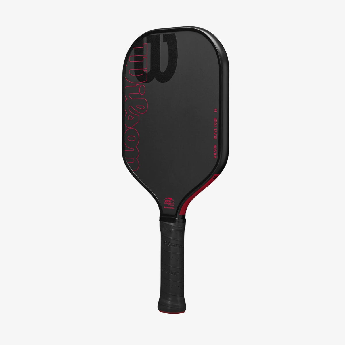 Wilson Blaze Tour 16 Pickleball Paddle - Premium Carbon Fiber Face with Cushion Grip | Black/Red Color | Perfect for Indoor & Outdoor Play, Tournaments & Recreational Games