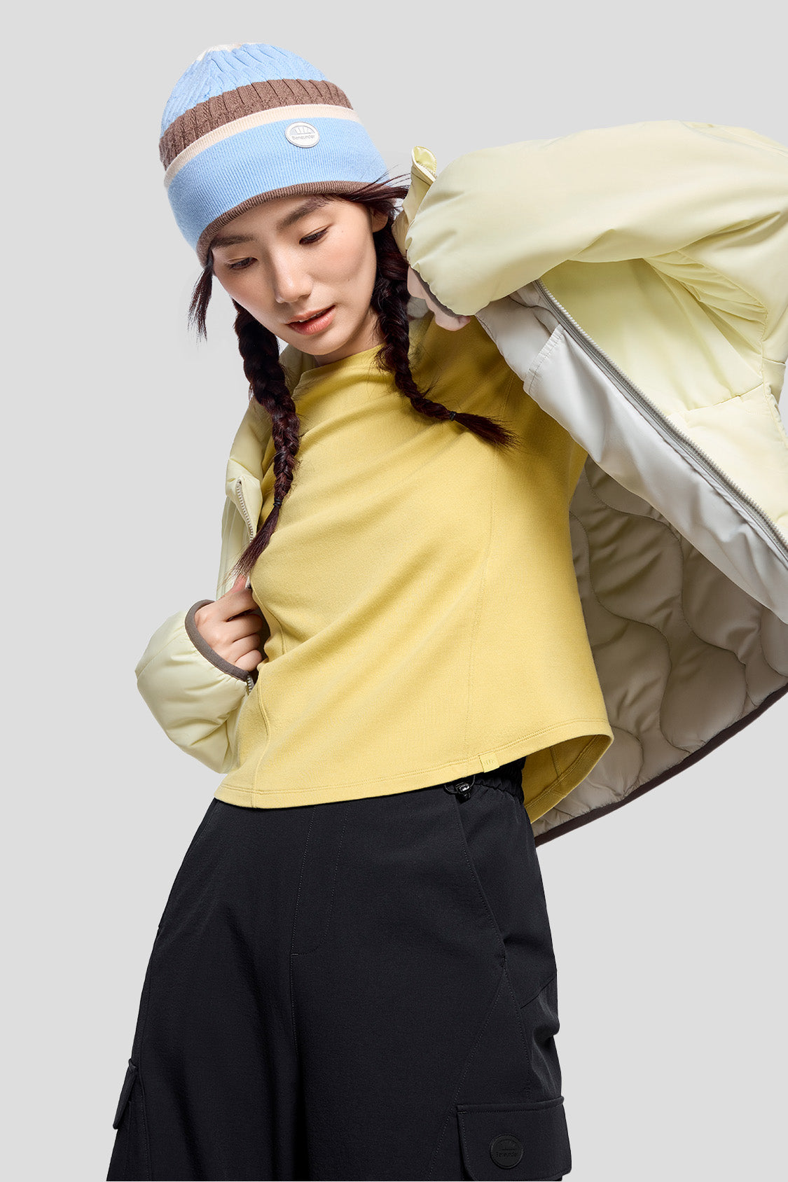 ModuWarm Women's Detachable Hood Jacket - Lightweight Waterproof Windbreaker for Outdoor Hiking, Camping & Travel
