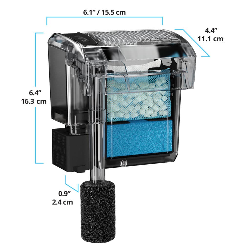 Fluval Aquaclear AC30 Hang-On Back Filter - 545L/h (38-114L) for Freshwater & Saltwater Aquariums - Ideal for Small to Medium Fish Tanks, Terrariums & Aquatic Habitats