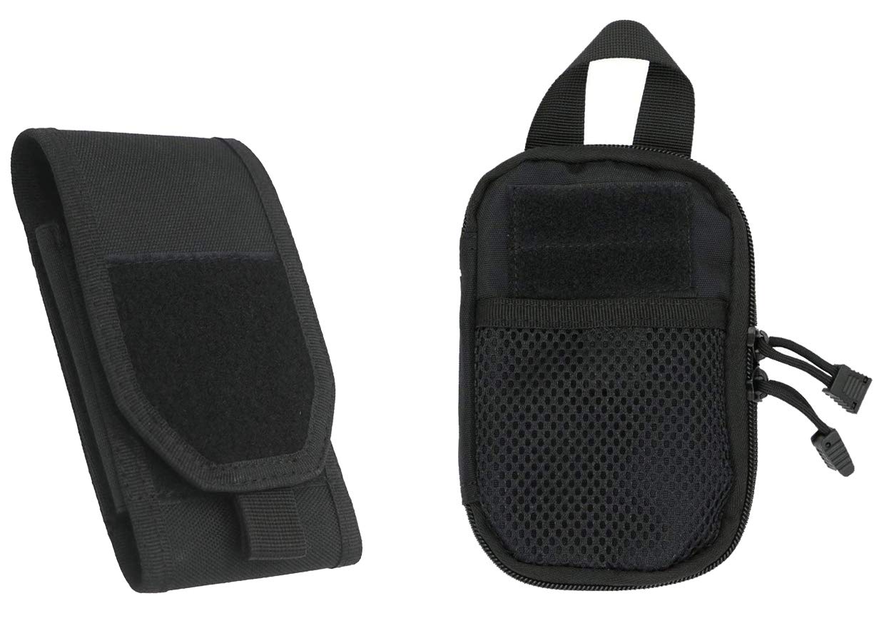 Tactical MOLLE Pouch - Small EDC Organizer for Phone, Wallet & Essentials - Perfect for Hiking, Camping & Outdoor Adventures