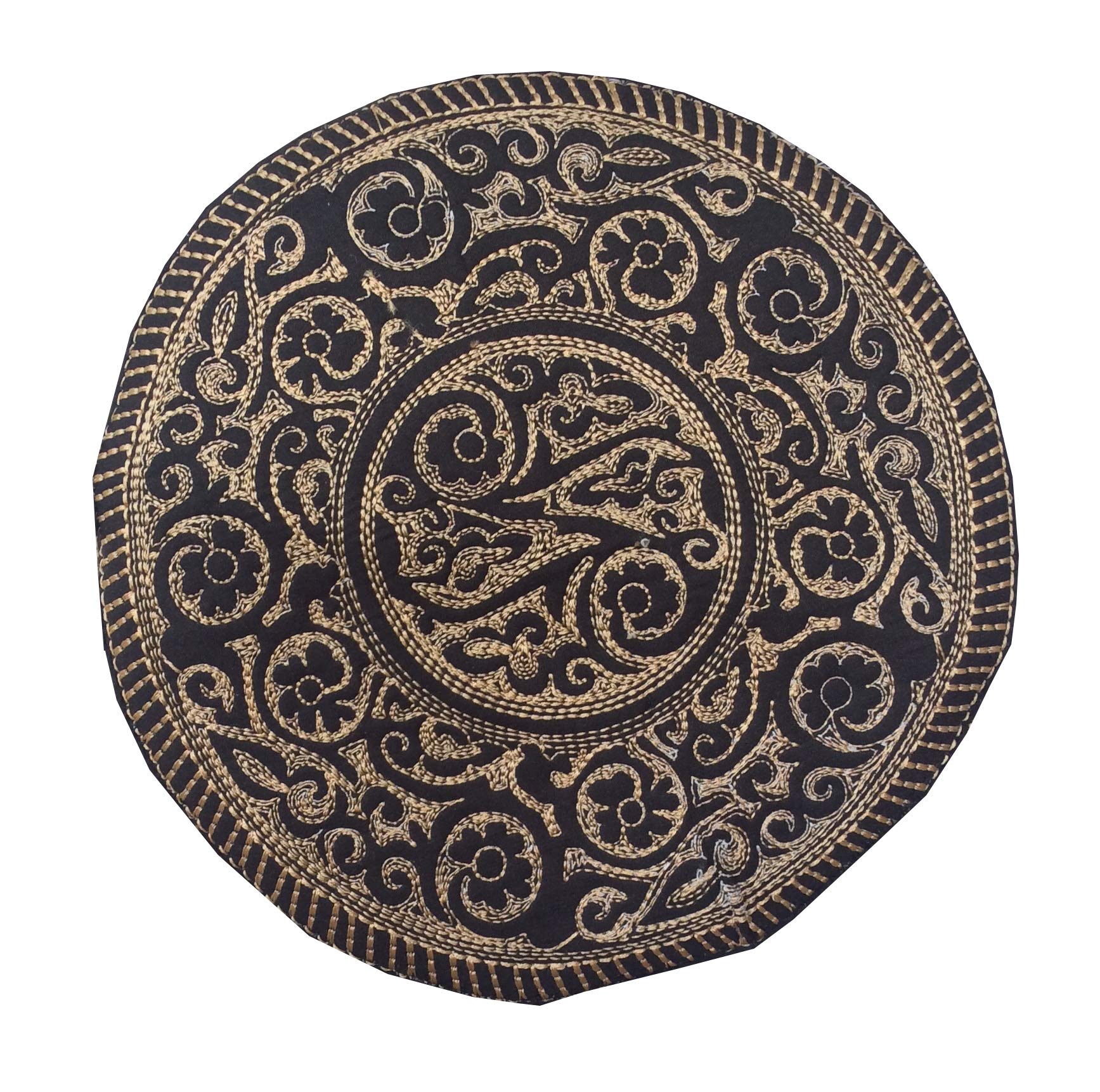 Stylish Hand Embroidered Kufi Cap - Unisex Knitted Skull Cap for Men & Women - Breathable Summer Beanie - Perfect for Prayer, Mosque, and Casual Wear